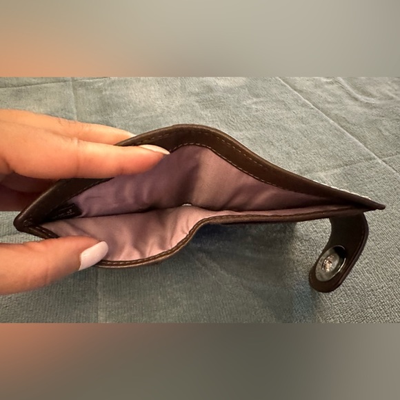 Coach Signature Front Clasp Bi-Fold Wallet - Women | Color: Brown - Picture 4 of 4